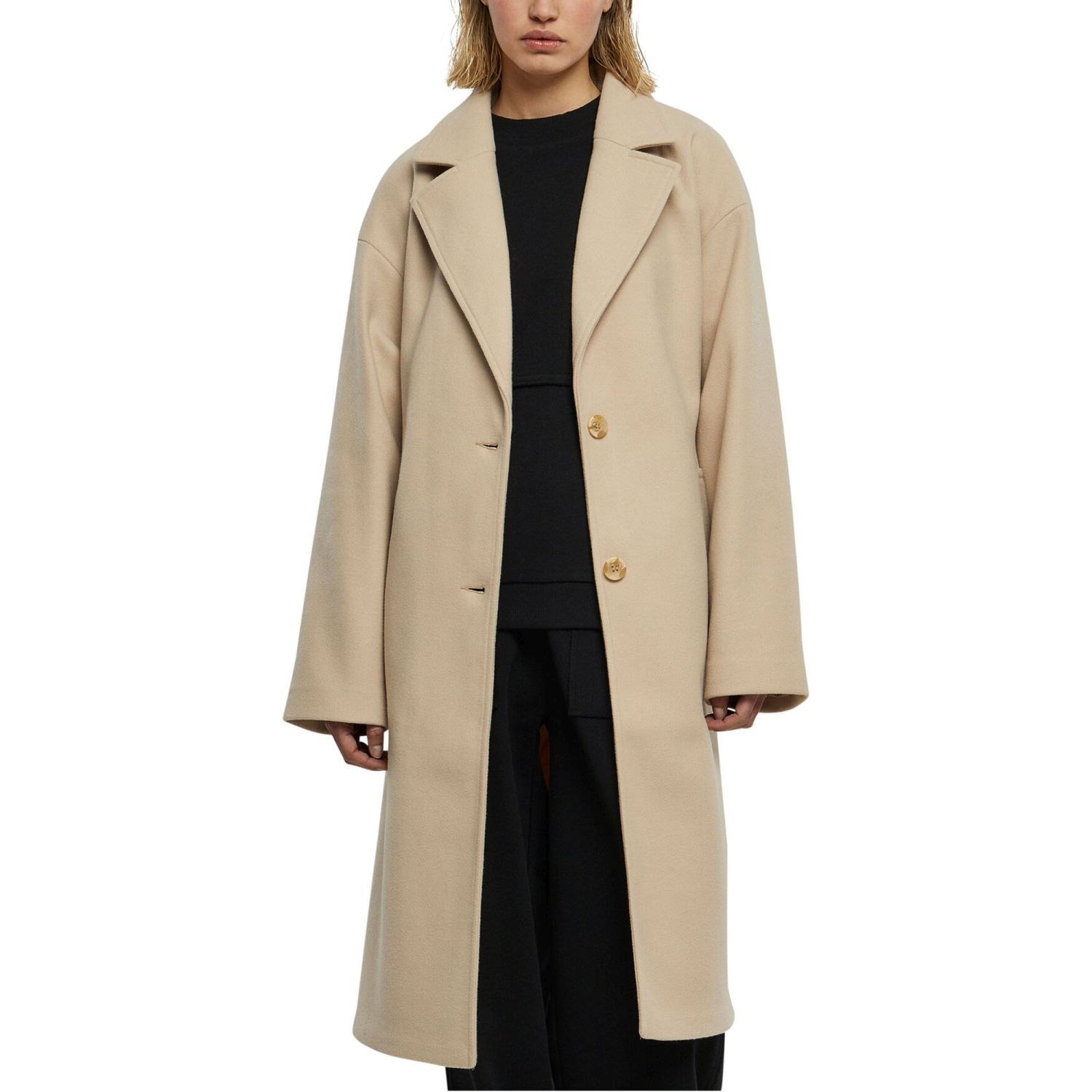 Ladies Winter Classics Urban STREET Jackets | sand Coat URBAN | | | Jackets Long Oversized - WOMEN EN