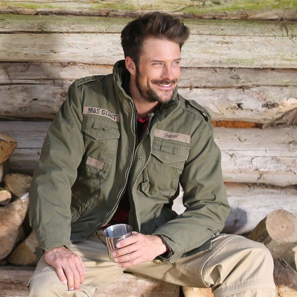 Brandit - M65 GIANT Vintage Parka Allwetter Feldjacke ...