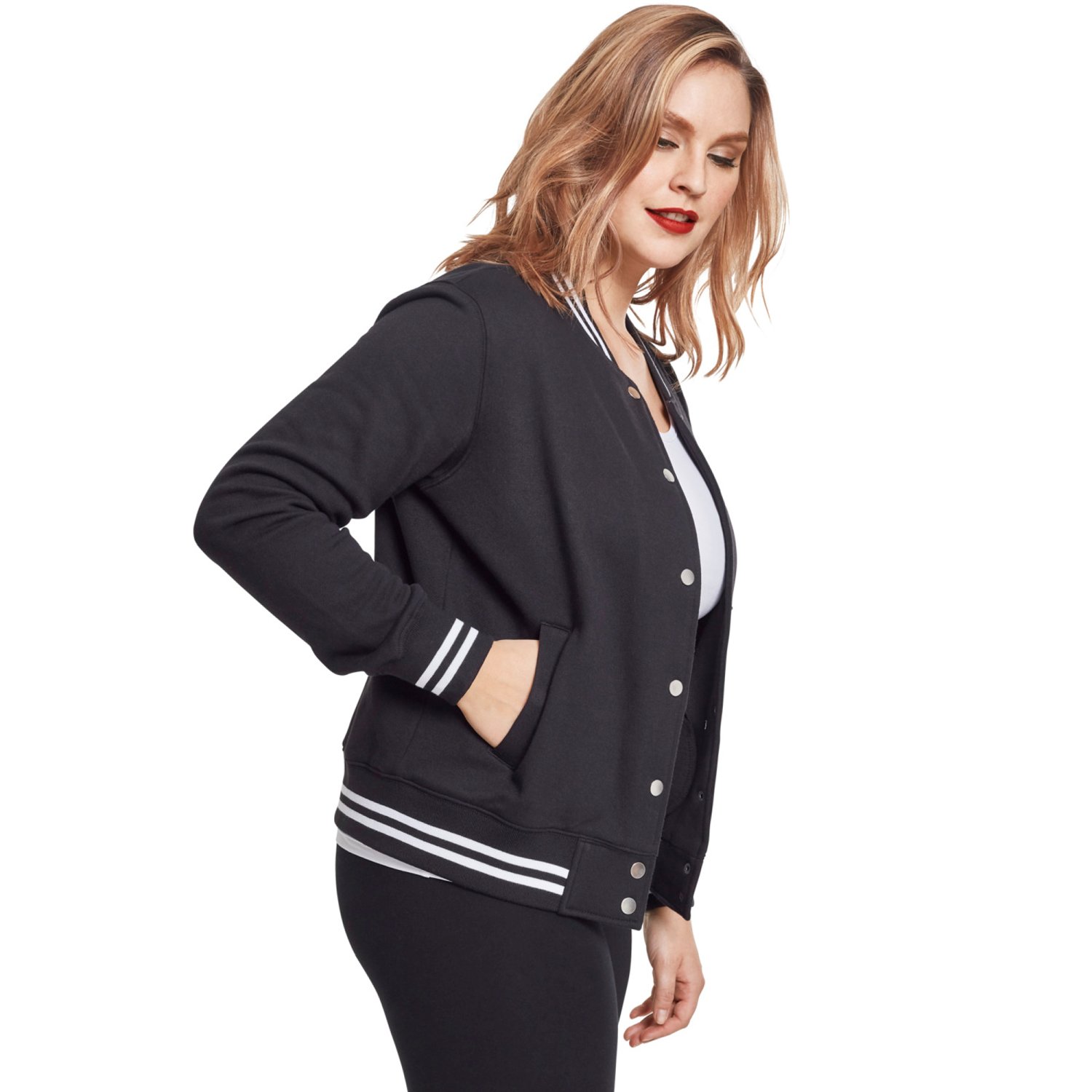 Urban Classics Ladies - College Sweat Jacket black | College Jackets |  Jackets | WOMEN | URBAN STREET EN