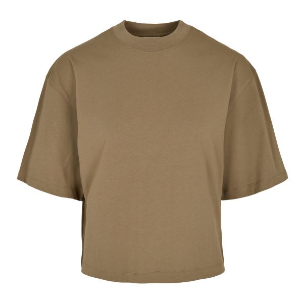 Urban Classics Ladies - Oversized Organic Shirt khaki